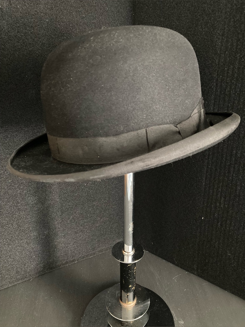 Pre-WW1 Brooks Brothers No. 1 Devonshire Black Fur Felt Bowler Hat